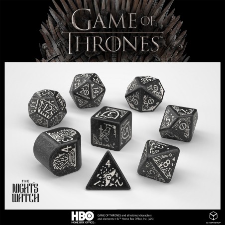 Q Workshop - Set de dés Game of Thrones Garde de Nuit GOT/00190166/2025/5/A Q Workshop - Set de dés Game of Thrones Garde de Nuit GOT/00190166/2025/5/A
