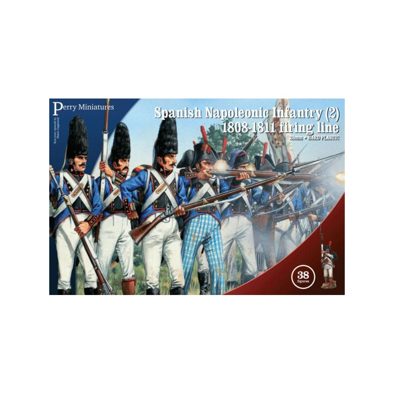 Perry Miniatures - Spanish Napoleonic Infantry (2) firing Line v1808-1811 PEM-SPA80 Perry Miniatures - Spanish Napoleonic Infantry (2) firing Line v1808-1811 PEM-SPA80