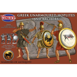 Victrix Miniatures - Greek Unarmoured Hoplites and archers