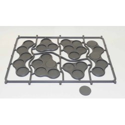 Victrix Miniatures - Plastic Bases Set 10. Skirmish movement trays for 20mm round bases. VXB010