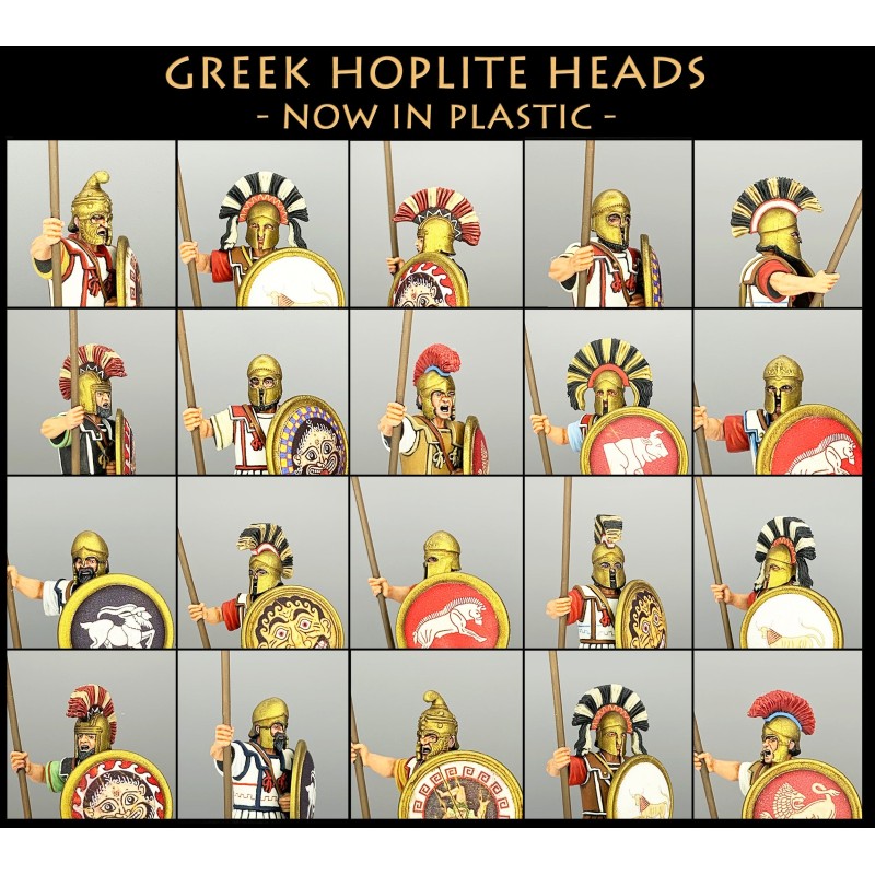 Victrix Miniatures - Greek Hoplite Heads x 56 VXE001