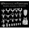 Victrix Miniatures - Medieval & Fantasy Heads, Cloaks & Shields