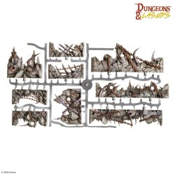 Préco - Dungeons & Lasers - Décors -  Demonic Caves Prépeint