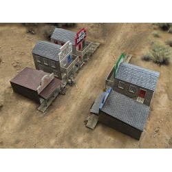 Préco - Dead Man’s Hand - Ville de Two-Horse Bundle (Bâtiments à Un et Deux Etages)