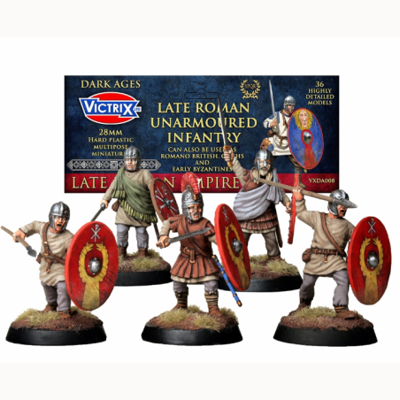 Victrix Miniatures - Late Roman Unarmoured Infantry VXDA008