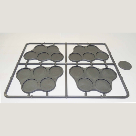 Victrix Miniatures - Plastic Bases Set 8. Skirmish movement trays for 25mm round bases Victrix Miniatures - Plastic Bases Set 8. Skirmish movement trays for 25mm round bases