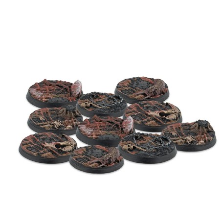 WW20006-0049_Warcrow - 30mm Scions of Yaldabaoth Scenery Bases, Alpha Series