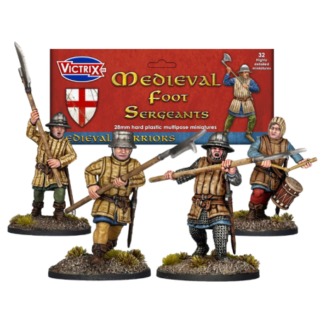 Victrix Miniatures - Medieval Foot Sergeants VXM006