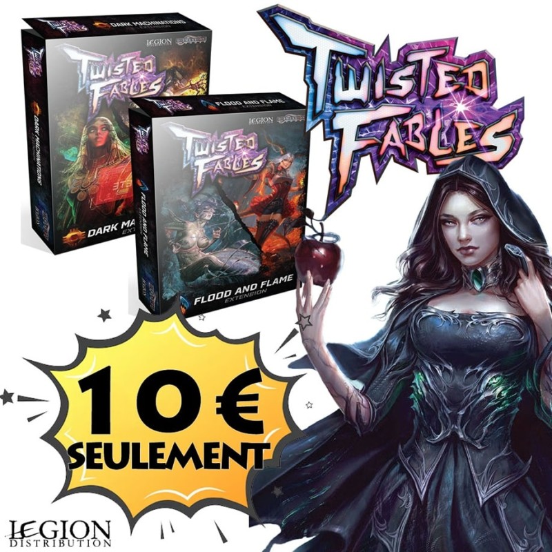 LEGIONTF04FR Twisted Fables : Pack Flood and Flames + Dark Machinations + figurines offertes !