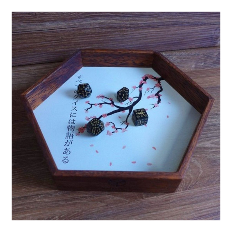 Piste de dés octogonale - diamètre 28 cm - Fabriquée en France