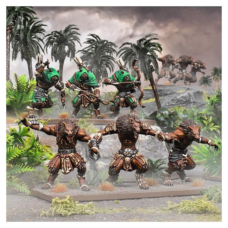 MGKWX302_Kings of War -Xirkaali - Groupe de Bataille de Chasseurs Xirkaali