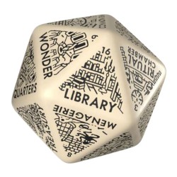 20VDGG01_Dé Générateur Donjon - Beige & Noir