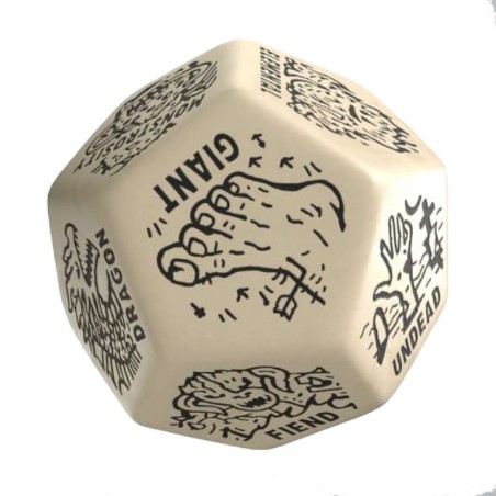 Dé Générateur Monstre - Beige & Noir 12VMRG01