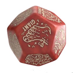 Dé Générateur Monstre - Rouge & Beige 12VMRG03