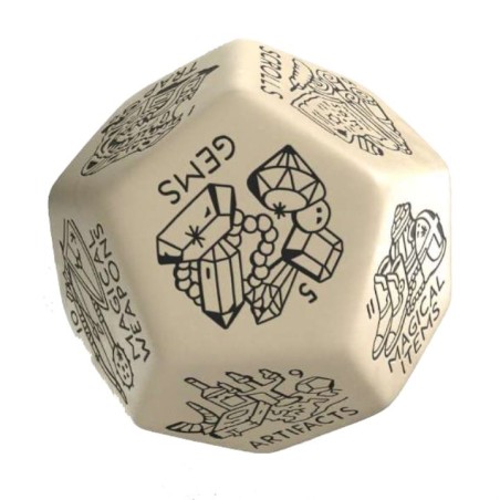 Dé Générateur Trésor - Beige & Noir 12VTRG01