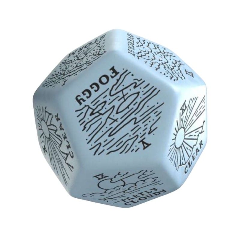 Dé Générateur Météo - Bleu & Noir 12VWTG02