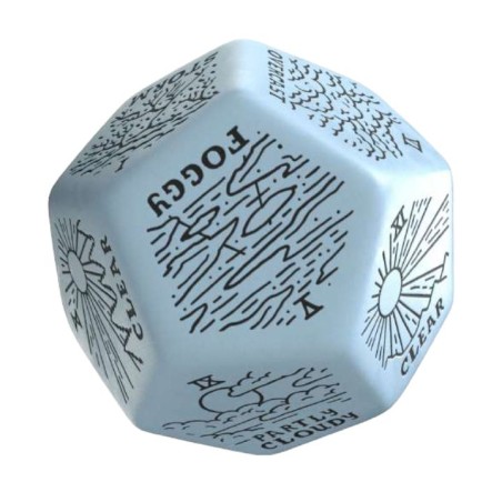 Dé Générateur Météo - Bleu & Noir 12VWTG02