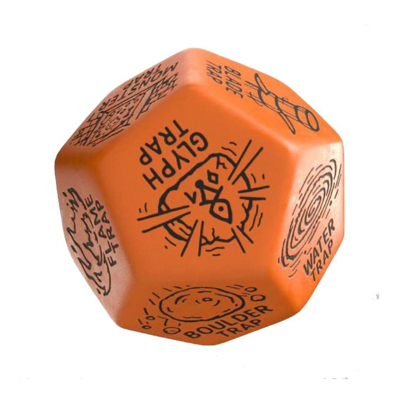 Dé Générateur Piège - Orange & Noir 12VTPG02