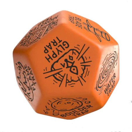 Dé Générateur Piège - Orange & Noir 12VTPG02