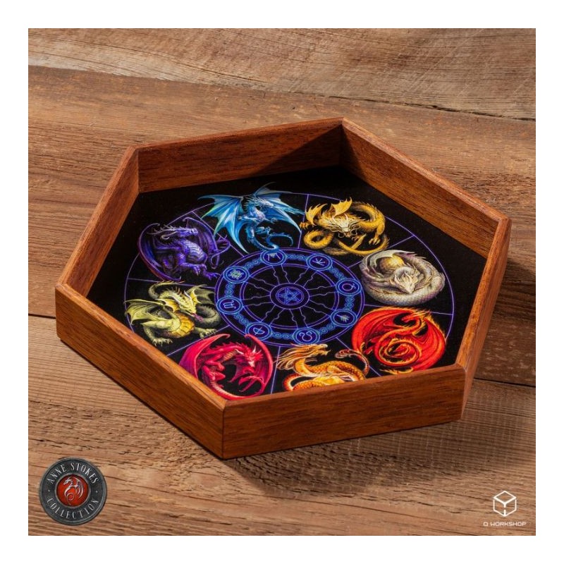 WADTAS03_Piste à dés en bois Anne Stokes - Les Dragons du Sabbat