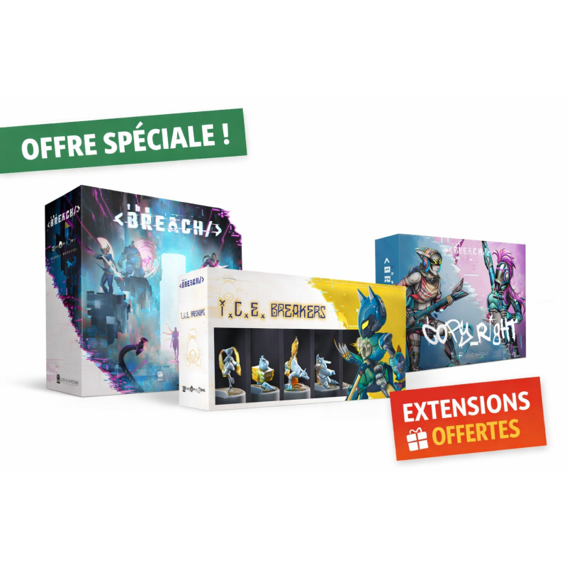 BREAC-CORFRA_PACK The Breach - Boîte de base (FR) + Extension Copy_Right + Extension Ice-Breakers