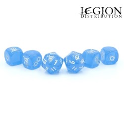 Préco - Achtung! Cthulhu - Set de dés bleus Blauer Kristall