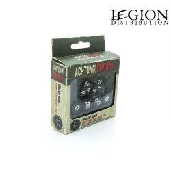 Préco - Achtung! Cthulhu 2D20 - Set de dés noirs Black Sun