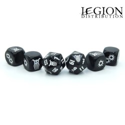 Préco - Achtung! Cthulhu 2D20 - Set de dés noirs Black Sun