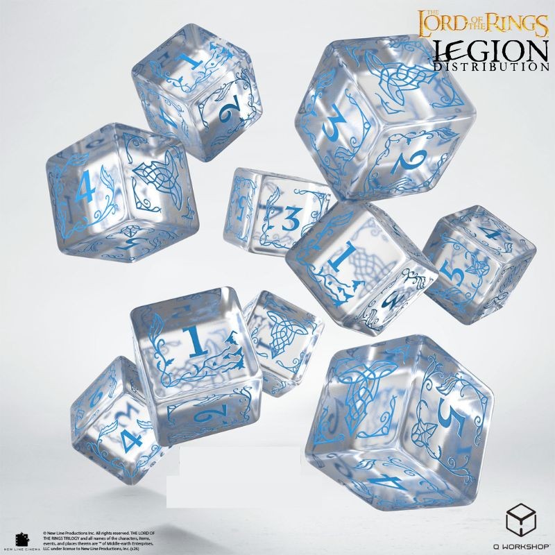 LOTR/190166/RIV/B2_The Lord of the Rings - Set de dés Fondcombe - Eau 10xD6