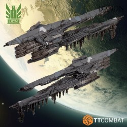 Préco - Dropfleet Commander - UCM Battlecruisers (plastique)