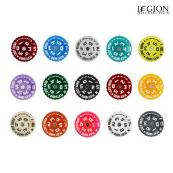 Préco - Epic Loot Box - Compteurs de Points Ronds 25mm (0-59) 5 pièces