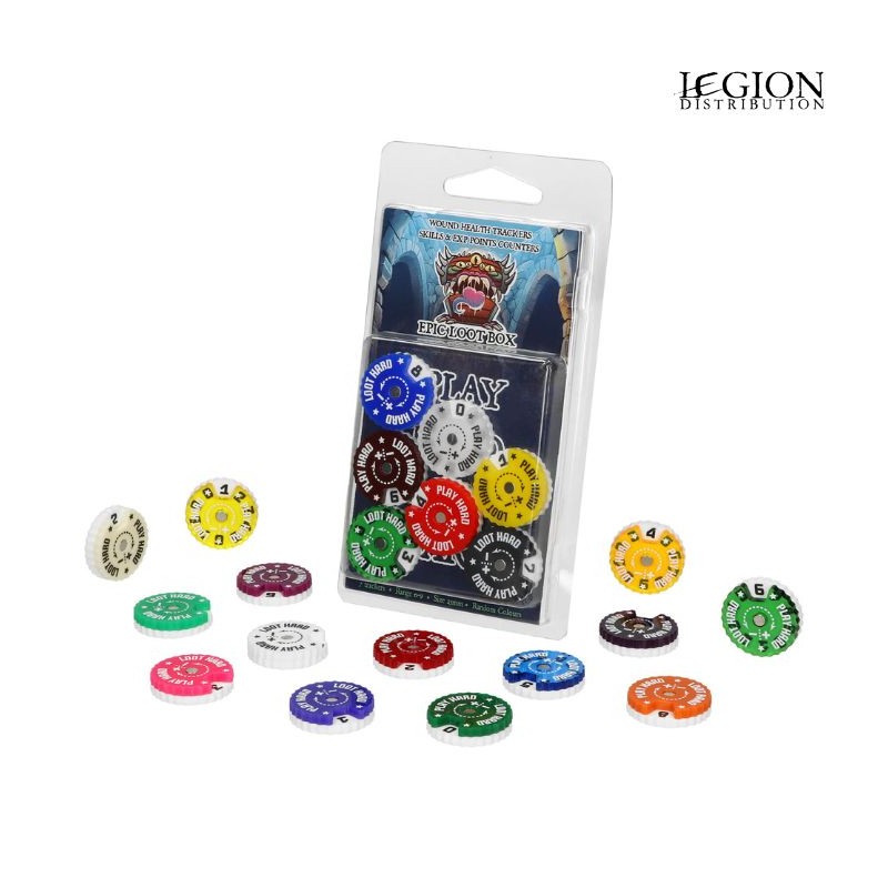 WT-2509R7_Epic Loot Box - Compteurs de Points Ronds 25mm (0-9) 7 pièces