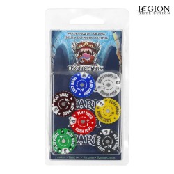 Préco - Epic Loot Box - Compteurs de Points Ronds 25mm (0-9) 7 pièces