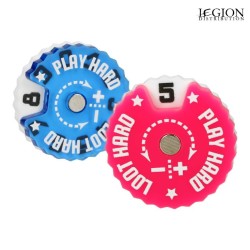 Préco - Epic Loot Box - Compteurs de Points Ronds 25mm (0-9) 7 pièces