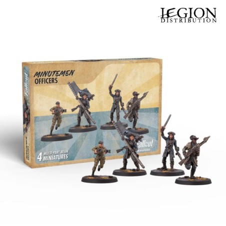 MUH1620156 Fallout Miniatures - Minutemen Officers