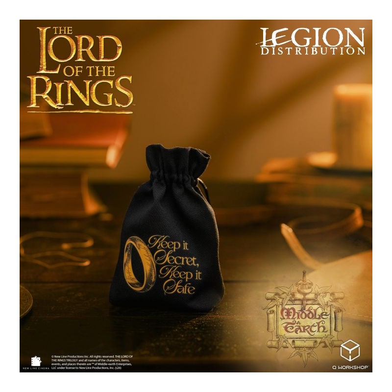 LOTR/POU/190166/ONR_The Lord of the Rings - Sac à dés L'Anneau Unique – Edition Gardez-le secret