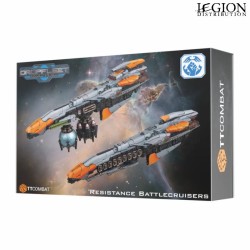 Préco - Dropfleet Commander - Resistance Plastic Battlecruisers