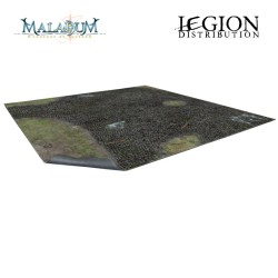 BSTXX033_Maladum - Cobbled Outskirts Gaming Mat 2x2 (Grid)