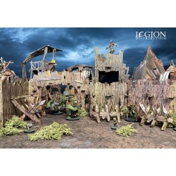 Battle Systems - Maladum – Ur’ghaal Stockade, palissade 3D 76 pièces