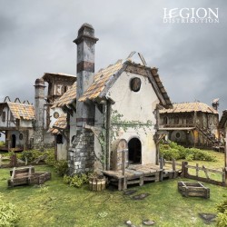 Battle Systems - Maladum – Ingonsburn Citizen’s Quarter, 3 maisons