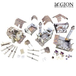 Battle Systems - Maladum – Ingonsburn Citizen’s Quarter, 3 maisons