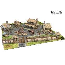 Battle Systems - Maladum – Ingonsburn Township, ville 3D 224 pièces