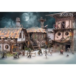 Battle Systems - Maladum – Ingonsburn Township, ville 3D 224 pièces