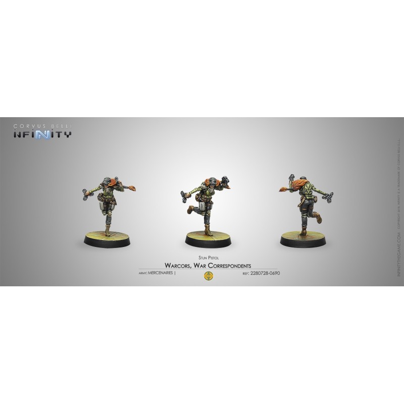 Infinity - Warcors, War Correspondents (Stun Pistol) - -0690