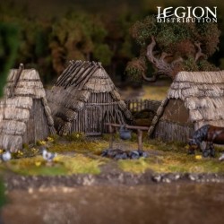 Victrix Dark Ages Hut – Décor 3 huttes médiévales