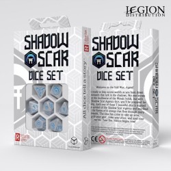 SSSC01-Set de Dés Shadow Scar - Blanc & Bleu