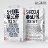 SSSC01-Set de Dés Shadow Scar - Blanc & Bleu
