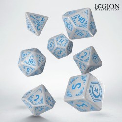 Set de dés Shadow Scar blanc et bleu | 7 dés