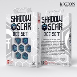 SSSC02-Set de Dés Shadow Scar - Bleu & Turquoise