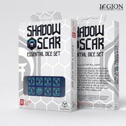 SSSC04-Set de Dés Essentiels Shadow Scar - Bleu & Turquoise